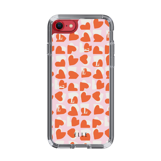 スリムプロテクションケース［ ELLE - Saint Valentin - ペールピンク ］