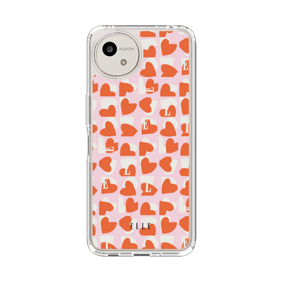 スリムプロテクションケース［ ELLE - Saint Valentin - ペールピンク ］