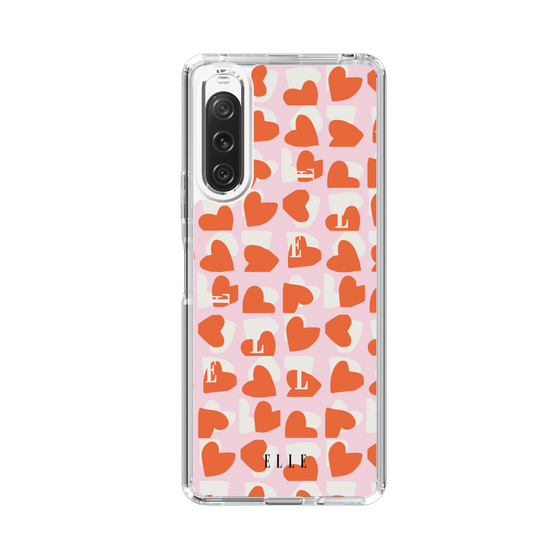 スリムプロテクションケース［ ELLE - Saint Valentin - ペールピンク ］