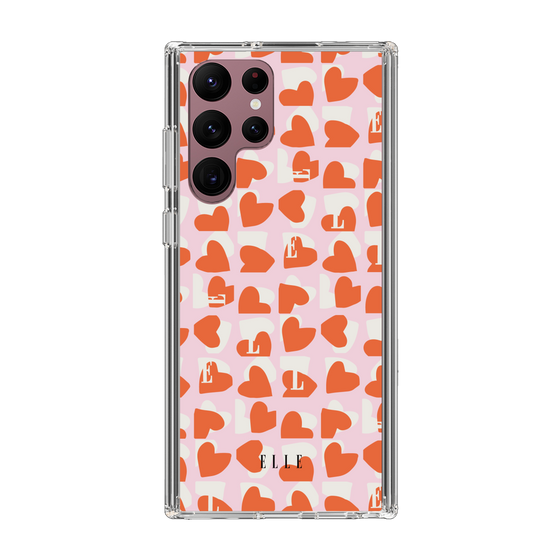 スリムプロテクションケース［ ELLE - Saint Valentin - ペールピンク ］