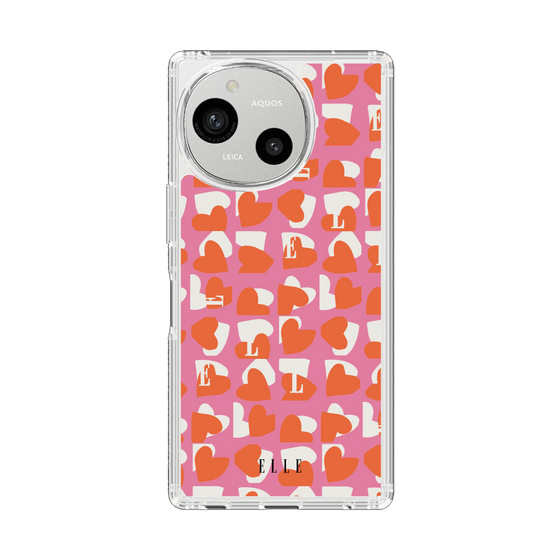 スリムプロテクションケース［ ELLE - Saint Valentin - ピンク ］