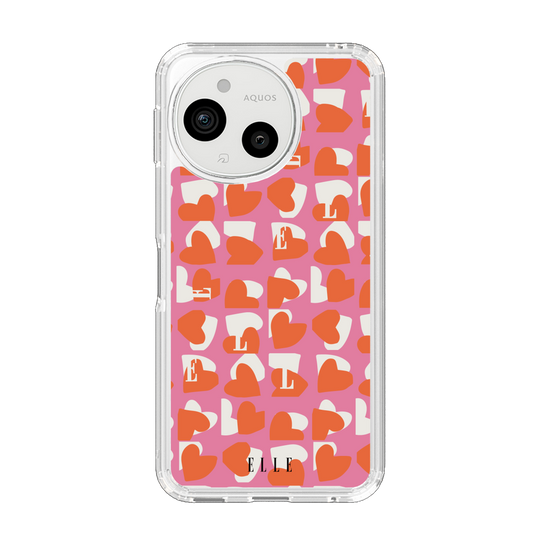 スリムプロテクションケース［ ELLE - Saint Valentin - ピンク ］