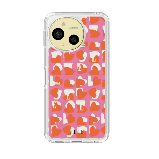 スリムプロテクションケース［ ELLE - Saint Valentin - ピンク ］