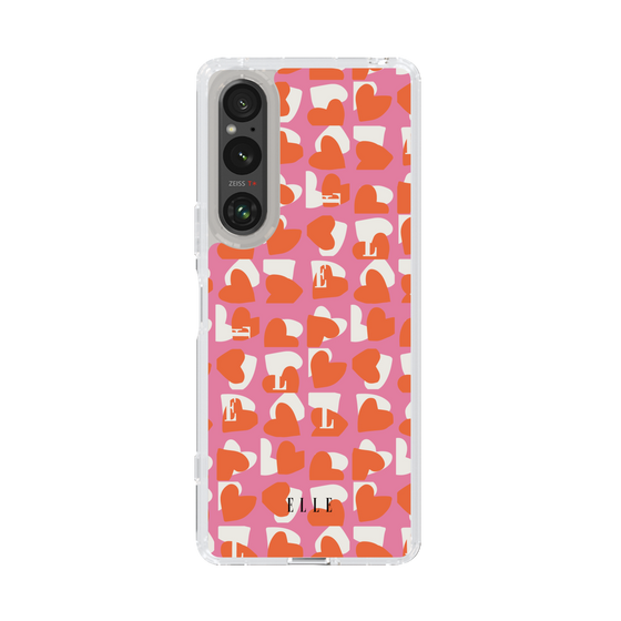 スリムプロテクションケース［ ELLE - Saint Valentin - ピンク ］
