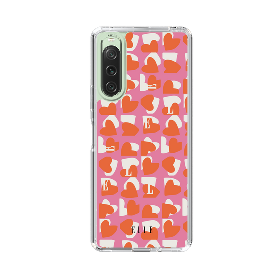 スリムプロテクションケース［ ELLE - Saint Valentin - ピンク ］