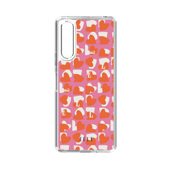 スリムプロテクションケース［ ELLE - Saint Valentin - ピンク ］