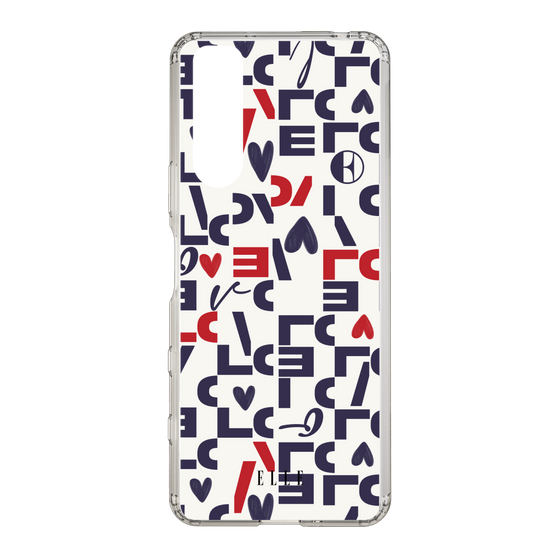 スリムプロテクションケース［ ELLE - Simply Graphical ］