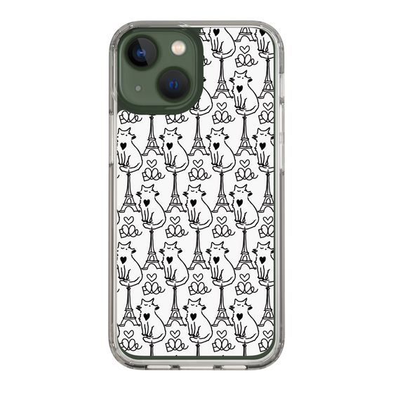 スリムプロテクションケース［ ELLE - Cats ］
