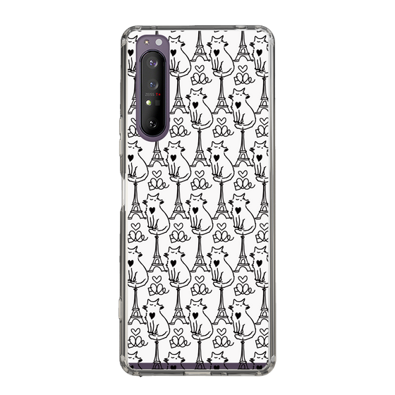 スリムプロテクションケース［ ELLE - Cats ］