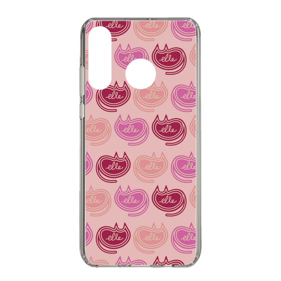スリムプロテクションケース［ ELLE - Cat Pattern - ピンク ］