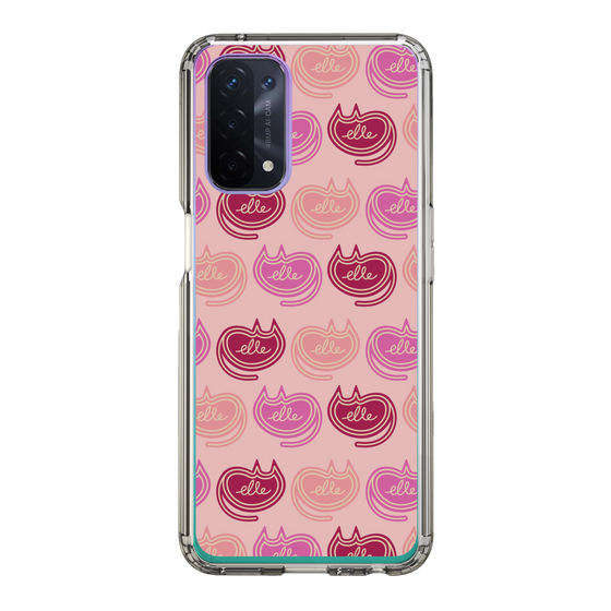スリムプロテクションケース［ ELLE - Cat Pattern - ピンク ］