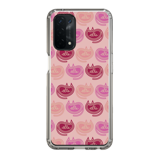 スリムプロテクションケース［ ELLE - Cat Pattern - ピンク ］