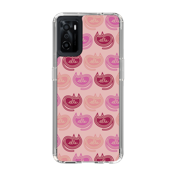 スリムプロテクションケース［ ELLE - Cat Pattern - ピンク ］