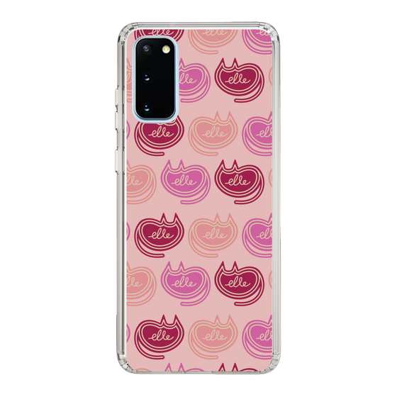 スリムプロテクションケース［ ELLE - Cat Pattern - ピンク ］