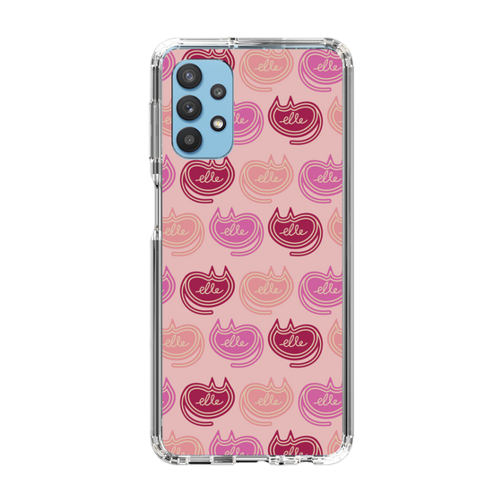 スリムプロテクションケース［ ELLE - Cat Pattern - ピンク ］