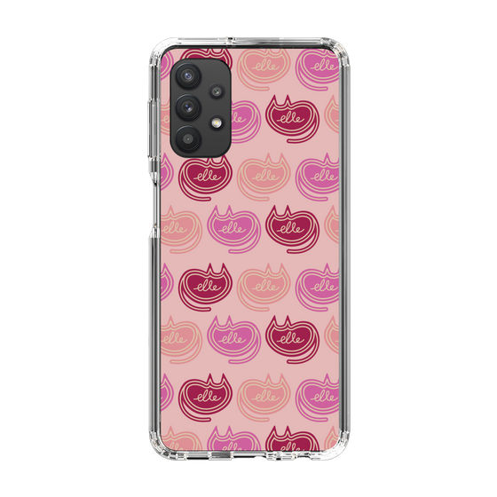 スリムプロテクションケース［ ELLE - Cat Pattern - ピンク ］