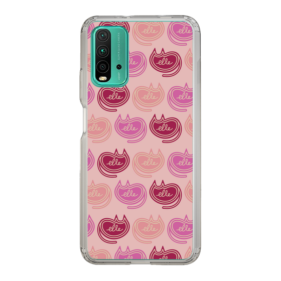 スリムプロテクションケース［ ELLE - Cat Pattern - ピンク ］