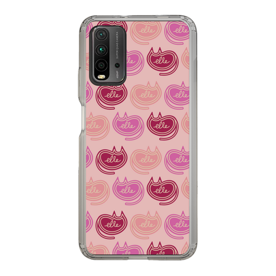 スリムプロテクションケース［ ELLE - Cat Pattern - ピンク ］