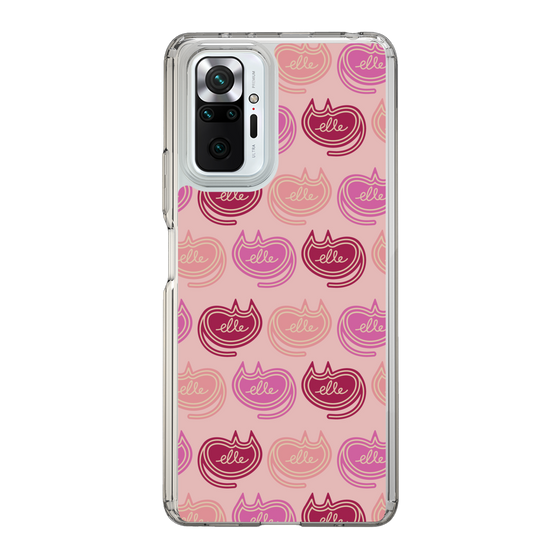スリムプロテクションケース［ ELLE - Cat Pattern - ピンク ］