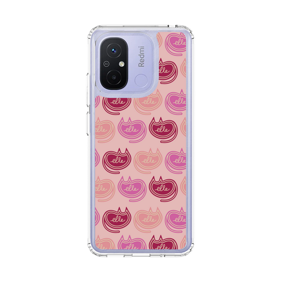 スリムプロテクションケース［ ELLE - Cat Pattern - ピンク ］
