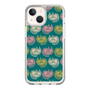 スリムプロテクションケース［ ELLE - Cat Pattern - グリーン ］