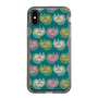 スリムプロテクションケース［ ELLE - Cat Pattern - グリーン ］