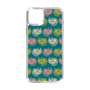 スリムプロテクションケース［ ELLE - Cat Pattern - グリーン ］