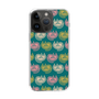 スリムプロテクションケース［ ELLE - Cat Pattern - グリーン ］