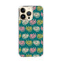 スリムプロテクションケース［ ELLE - Cat Pattern - グリーン ］