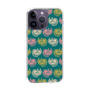 スリムプロテクションケース［ ELLE - Cat Pattern - グリーン ］