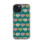 スリムプロテクションケース［ ELLE - Cat Pattern - グリーン ］