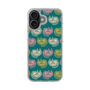 スリムプロテクションケース［ ELLE - Cat Pattern - グリーン ］