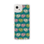 スリムプロテクションケース［ ELLE - Cat Pattern - グリーン ］