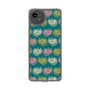 スリムプロテクションケース［ ELLE - Cat Pattern - グリーン ］