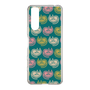 スリムプロテクションケース［ ELLE - Cat Pattern - グリーン ］
