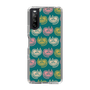 スリムプロテクションケース［ ELLE - Cat Pattern - グリーン ］