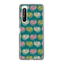 スリムプロテクションケース［ ELLE - Cat Pattern - グリーン ］