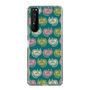 スリムプロテクションケース［ ELLE - Cat Pattern - グリーン ］