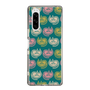 スリムプロテクションケース［ ELLE - Cat Pattern - グリーン ］