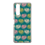 スリムプロテクションケース［ ELLE - Cat Pattern - グリーン ］
