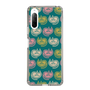 スリムプロテクションケース［ ELLE - Cat Pattern - グリーン ］