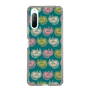 スリムプロテクションケース［ ELLE - Cat Pattern - グリーン ］