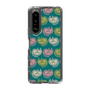 スリムプロテクションケース［ ELLE - Cat Pattern - グリーン ］