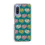 スリムプロテクションケース［ ELLE - Cat Pattern - グリーン ］