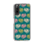 スリムプロテクションケース［ ELLE - Cat Pattern - グリーン ］