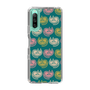 スリムプロテクションケース［ ELLE - Cat Pattern - グリーン ］