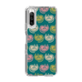スリムプロテクションケース［ ELLE - Cat Pattern - グリーン ］