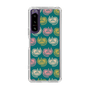 スリムプロテクションケース［ ELLE - Cat Pattern - グリーン ］