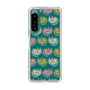 スリムプロテクションケース［ ELLE - Cat Pattern - グリーン ］