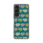 スリムプロテクションケース［ ELLE - Cat Pattern - グリーン ］